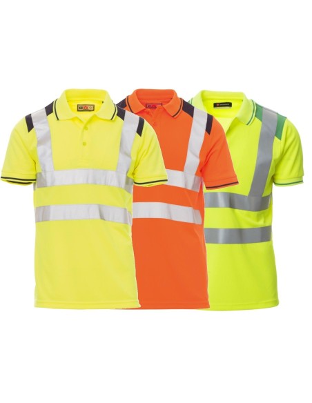POLO DEUX COULEURS HAUTE VISIBILITÈ AVE BANDES RÈFLÈCHISSANTES PAYPER GUARD+