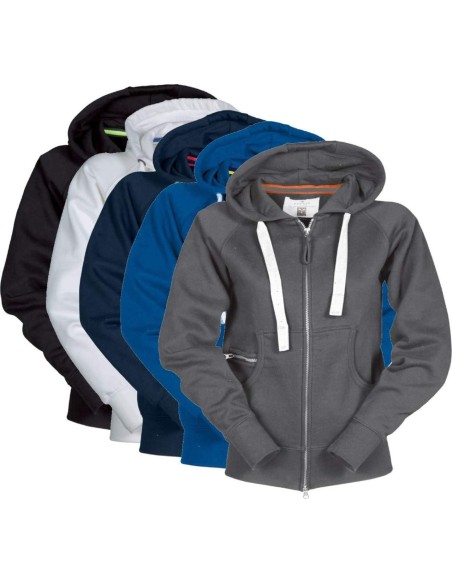 SWEATSHIRT POUR FEMME ZIP ENTIÈRE CAPUCHE MANCHE RAGLAN PAYPER HAWAII+ LADY