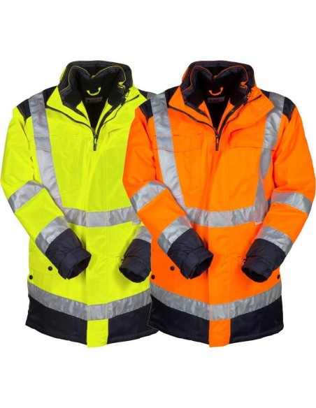 BLOUSON VESTE TRAVAIL HIVER IMPERMÉABLE REMBOURRÉ HAUTE VISIBILITÉ PAYPER HISAFE