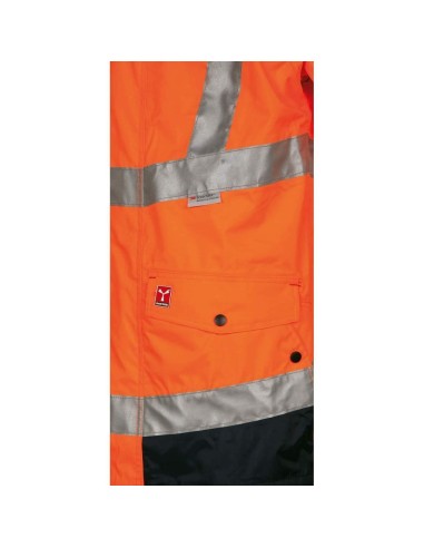 BLOUSON VESTE TRAVAIL HIVER IMPERMÉABLE REMBOURRÉ HAUTE VISIBILITÉ PAYPER HISAFE