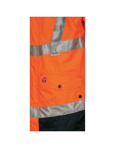 BLOUSON VESTE TRAVAIL HIVER IMPERMÉABLE REMBOURRÉ HAUTE VISIBILITÉ PAYPER HISAFE