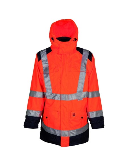 BLOUSON VESTE TRAVAIL HIVER IMPERMÉABLE REMBOURRÉ HAUTE VISIBILITÉ PAYPER HISAFE