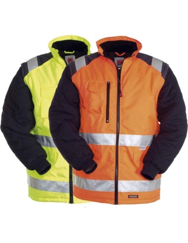 BLOUSON VESTE TRAVAIL HIVER IMPERMÉABLE REMBOURRÉ HAUTE VISIBILITÉ PAYPER HIWAY