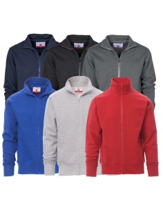 SWEAT-SHIRT POUR HOMME ZIP ENTIÈRE COTON PAYPER HOUSTON