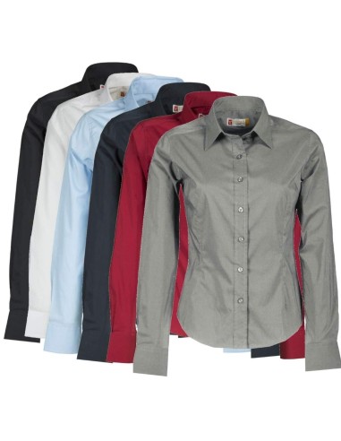 CHEMISE POUR FEMME MANCHE LONGUE &Eacute;LASTHANNE PAYPER IMAGE LADY