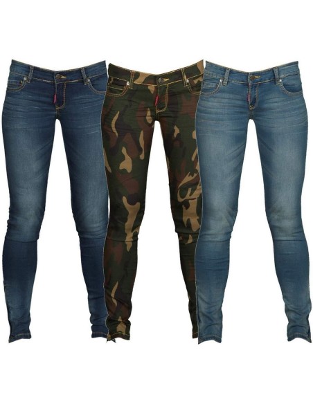 PANTALON JEAN DENIM FEMME COTON MIMŽ&euml;TIQUE PAYPER LAS VEGAS