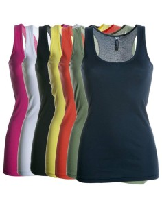 D&Eacute;BARDEUR MARCEL T-SHIRT SANS MANCHES FEMME 100% COTON PAYPER LOOK