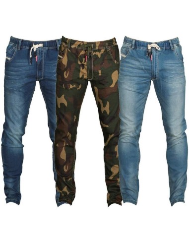PANTALON JEAN DENIM HOMME COTON MIMŽëTIQUE MULTI-POCHES PAYPER LOS ANGELES
