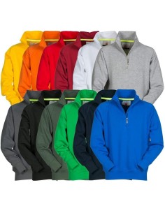 SWEAT-SHIRT POUR HOMME DEMI ZIP COTON MANCHE RAGLAN PAYPER MIAMI+