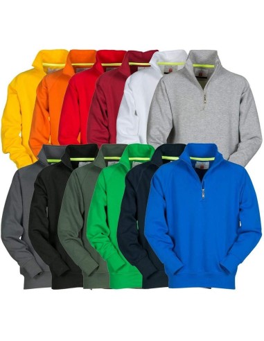 SWEAT-SHIRT POUR HOMME DEMI ZIP COTON MANCHE RAGLAN PAYPER MIAMI+