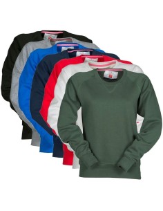 SWEAT-SHIRT ENCOLURE RAS DU COU POUR FEMME COTON RAGLAN PAYPER MISTRAL+ LADY