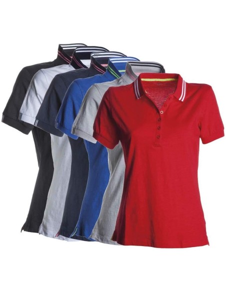 POLO À MANCHES COURTES FEMME 100% COTON PAYPER NAUTIC LADY