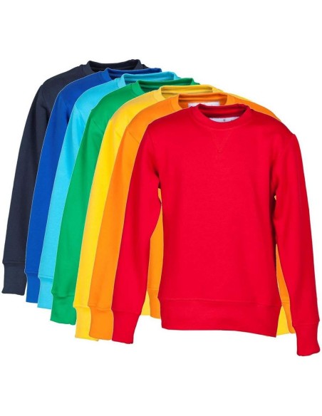 SWEAT-SHIRT ENCOLURE POUR ENFANT COTON MANCHE RAGLAN PAYPER ORLANDO KIDS