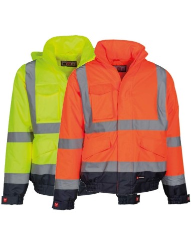 VESTE BLOUSON BICOLORE HAUTE VISIBILITÉ BANDES RÉFLÉCHISSANTES PAYPER PADDOCK