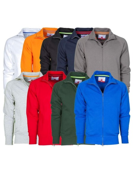 SWEAT-SHIRT POUR HOMME ZIP ENTIÈRE COTON MANCHE RAGLAN PAYPER PANAMA+