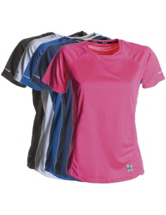 T-SHIRT À MANCHES COURTES TECHNIQUE SPORTIF FEMME 100% DRYTECH PAYPER RUNNING LA