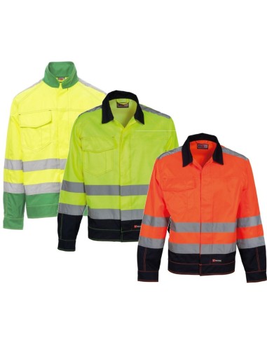 BLOUSON VESTE DE TRAVAIL MULTI-SAISON HAUTE VISIBILITÉ PAYPER SAFE HI-VI