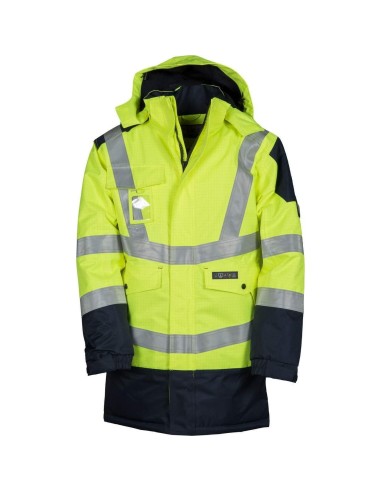 BLOUSON VESTE TRAVAIL HAUTE VISIBILITÉ TRIVALENT HIVER REMBOURRÉ PAYPER SHIELD