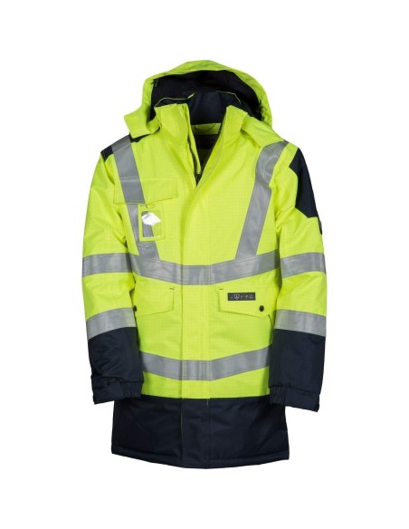 BLOUSON VESTE TRAVAIL HAUTE VISIBILITÉ TRIVALENT HIVER REMBOURRÉ PAYPER SHIELD