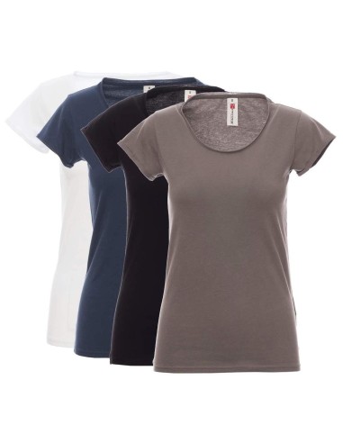 T-SHIRT À MANCHES COURTES FEMME 100% COTON PAYPER SOUND+ LADY