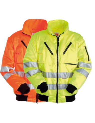 BLOUSON VESTE DE TRAVAIL HIVER REMBOURRÉ HAUTE VISIBILITÉ PAYPER STREET