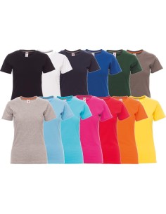 T-SHIRT POUR FEMME MANCHES COURTES ENCOLURE RAS DU COU PAYPER SUNRISE LADY