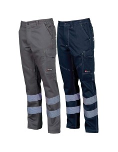 PANTALON DE TRAVAIL BANDES RÉFLÉCHISSANTES UNISEX PAYPER WORKER REFLEX