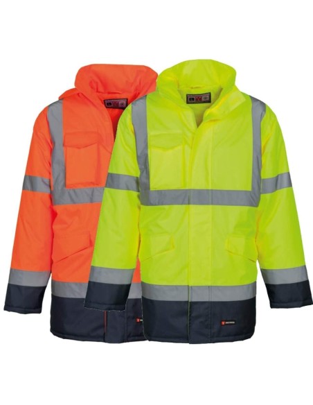 PARKA VESTE TRAVAIL HIVER IMPERMÉABLE REMBOURRÉ HAUTE VISIBILITÉ PAYPER YARD