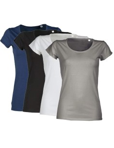 T-SHIRT TEE-SHIRT MANCHES COURTES POUR FEMME NEUTRE 100% COTON PAYPER YOUNG LADY