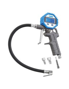 Manometre jauge de pression d'air pneu gonflage digital pneumatique fervi 0125