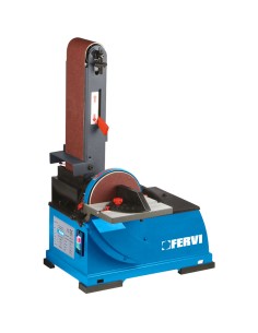 Ponceuse &agrave; bande et &agrave; disque inclinable fervi 0523
