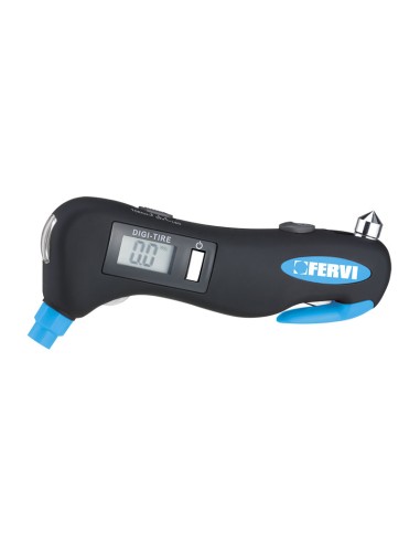 jeuge de pression de pneus manometre numerique lcd auto moto fervi 0543