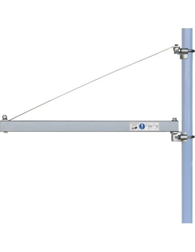 Potence bras pivotante pour palan electrique 750 mm 300 kg fervi 0236