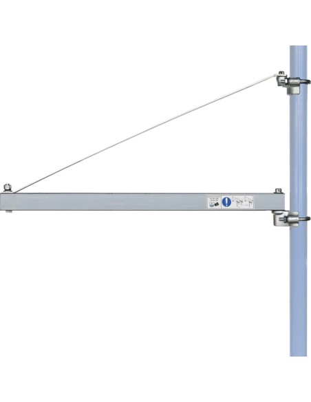 Potence bras pivotante pour palan electrique 750 mm 300 kg fervi 0236