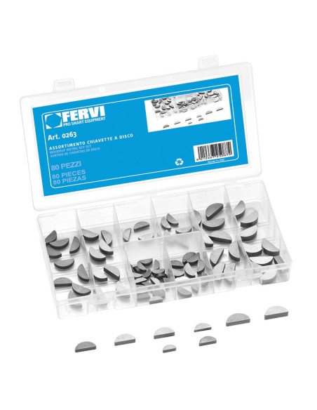 100 DISQUES ASSORTIMENT DEMI-DISQUES FERVI 0263