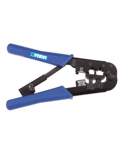 Pinces a sertir pour connecteurs modulaires rj11 rj12 rj45 fervi 0628