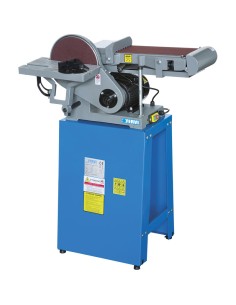 Ponceuse &agrave; bande et disque inclinable avec banc fervi 0662