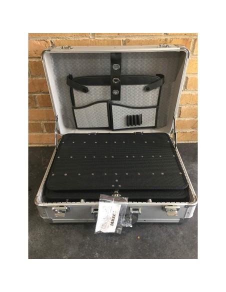 Valise mallette malette outils en aluminium de travail fervi 0680