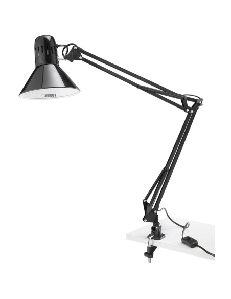 Lampe a pince flexible bureau fervi 0343