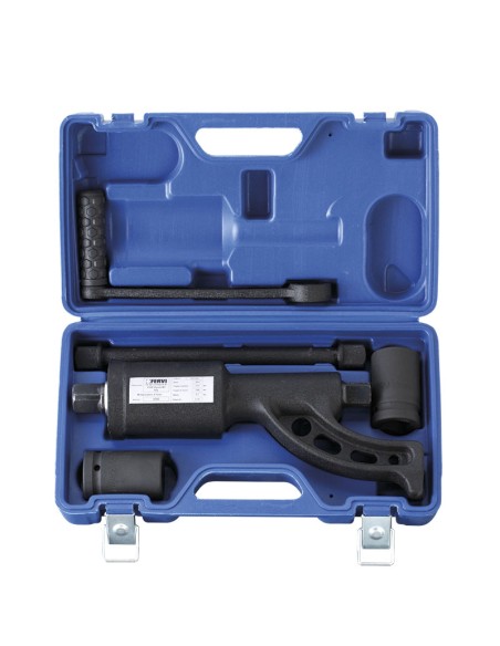 Clé à choc pour camion multiplicateur de force avec rallonge fervi 0360