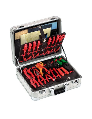Valise mallette malette outils en aluminium de travail fervi 0681