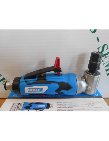 Meleuse pneumatique droite et d'angle 1/4" a air comprime fervi 0416