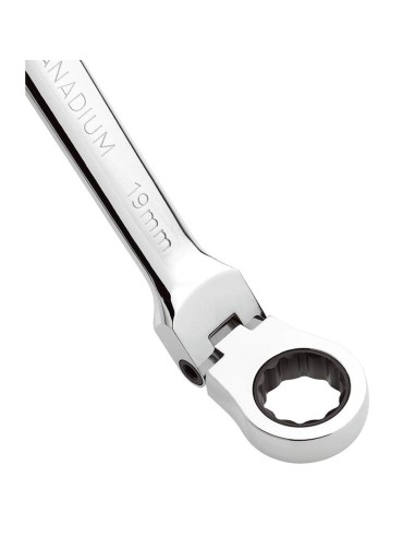 Coffre jeu 12 pièce clé plate cliquet métrique reversble 8-19 mm fervi 0690/12p