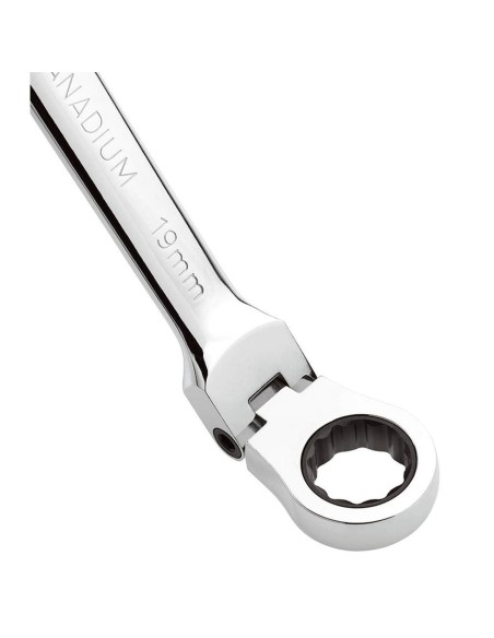 Coffre jeu 12 pièce clé plate cliquet métrique reversble 8-19 mm fervi 0690/12p