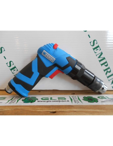 Perceuse pneumatique reversible 3/8" a mandrin 10 mm air comprime fervi 0418
