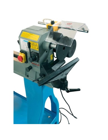 Tour à bois avec banc en fonte fervi 0758