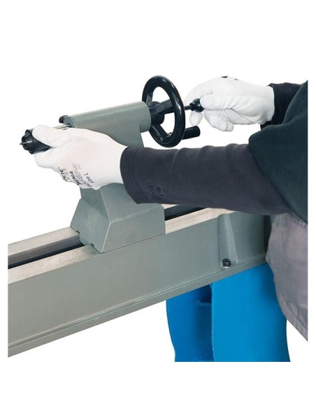 Tour à bois avec banc en fonte fervi 0758