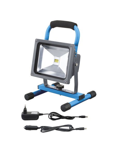 Faretto torcia a led ricaricabile 20w 600/1450 lm professionale Fervi 0445/20