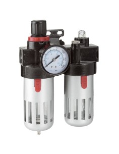 Regulateur avec manometre lubrificateur huile pour compresseur fervi 0777/3