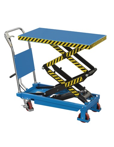 Table élévatrice hydraulique mobile 350 kg fervi 0467